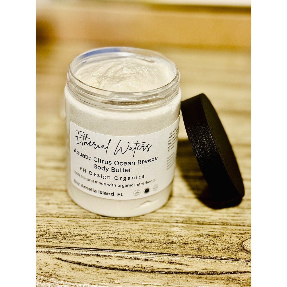 PH Design Organics Body Butter Aquatic Citrus Ocean Breeze 8oz‎